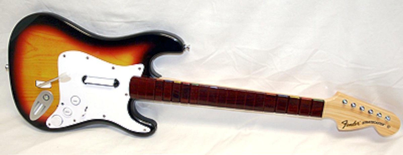 WII: ROCK BAND 2 GUITAR - FENDER STRATOCASTER - STARBURST WITHOUT RECEIVER (USED) - Click Image to Close
